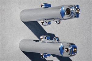 thumbnail image 2 of Polished Harley Davidson Street Glide Lower Fork Tube Sliders - 2000-2013 Touring 2 of 5